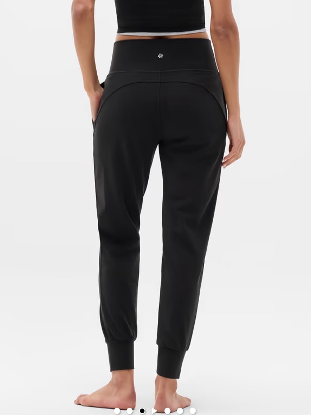 Athleta Salutation High Rise Jogger In Powervita Black size Medium